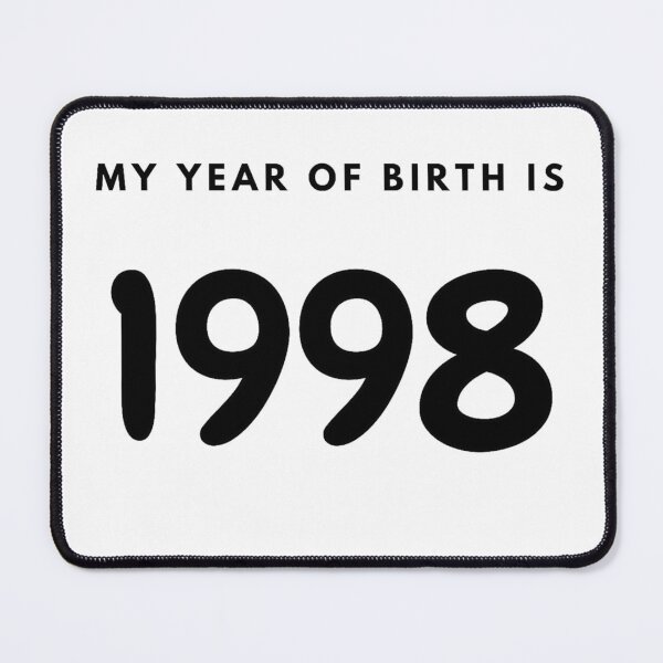Item preview, My Year of Birth is 1998 designed and sold by LittleWorldShop.