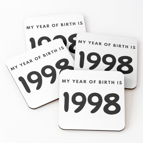 Item preview, My Year of Birth is 1998 designed and sold by LittleWorldShop.