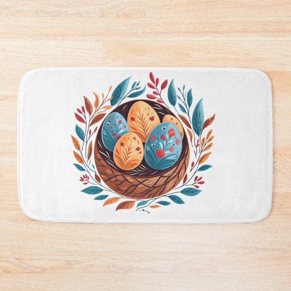 Item preview, easter folk egg designed and sold by Lunaawga.