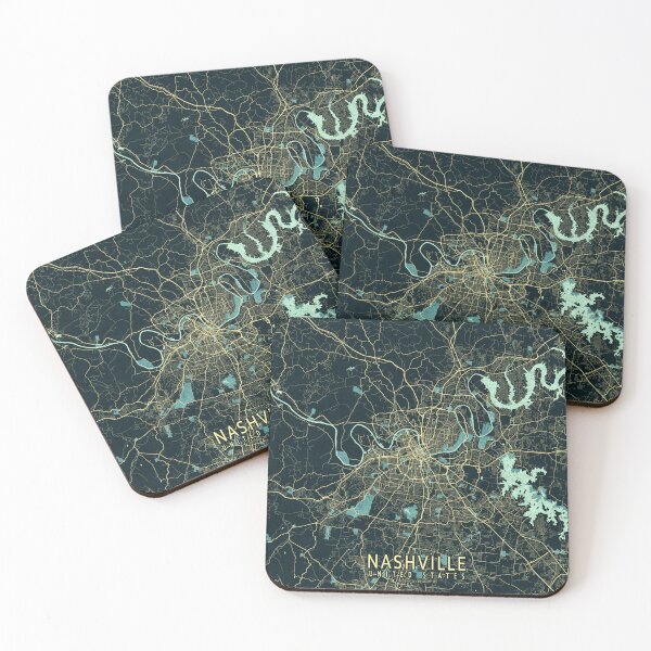 Item preview, Nashville City Map of Tennessee, USA - Summer designed and sold by deMAP.
