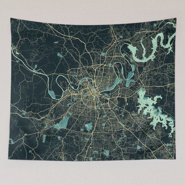 Item preview, Nashville City Map of Tennessee, USA - Summer designed and sold by deMAP.