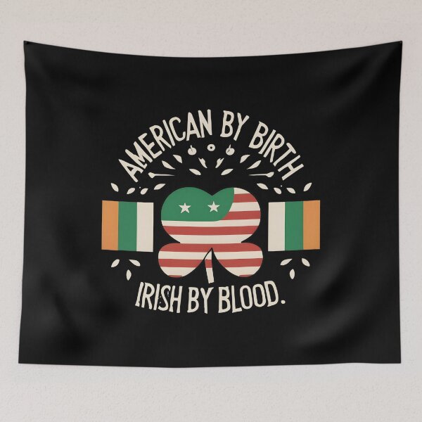 Item preview, American By Birth Irish By Blood designed and sold by JustCrafted.