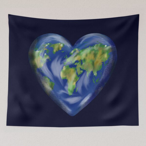 Item preview, Earth day - Earth Heart in Space designed and sold by Danicus666.