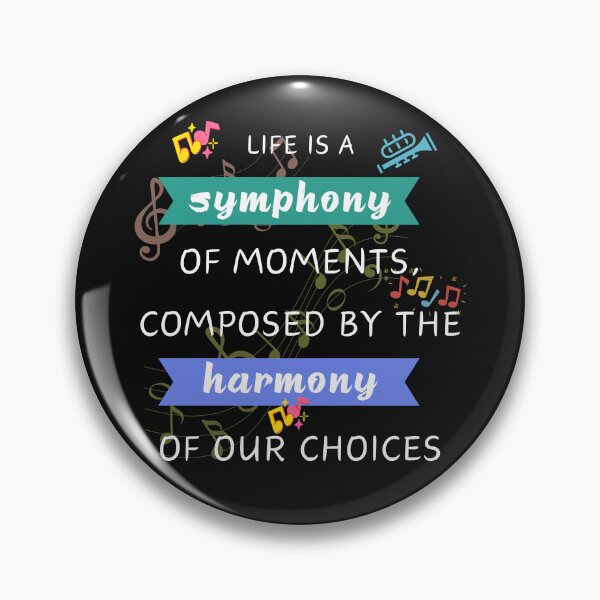Item preview, Quotes About Life: Life is a symphony  designed and sold by MilkyBerryShop.