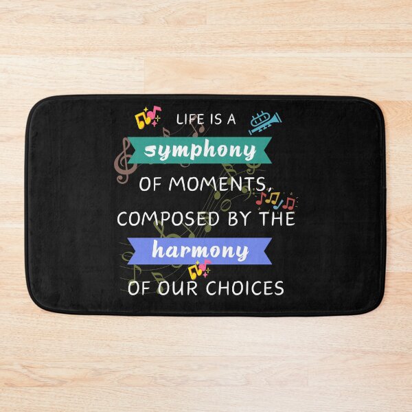 Item preview, Quotes About Life: Life is a symphony  designed and sold by MilkyBerryShop.