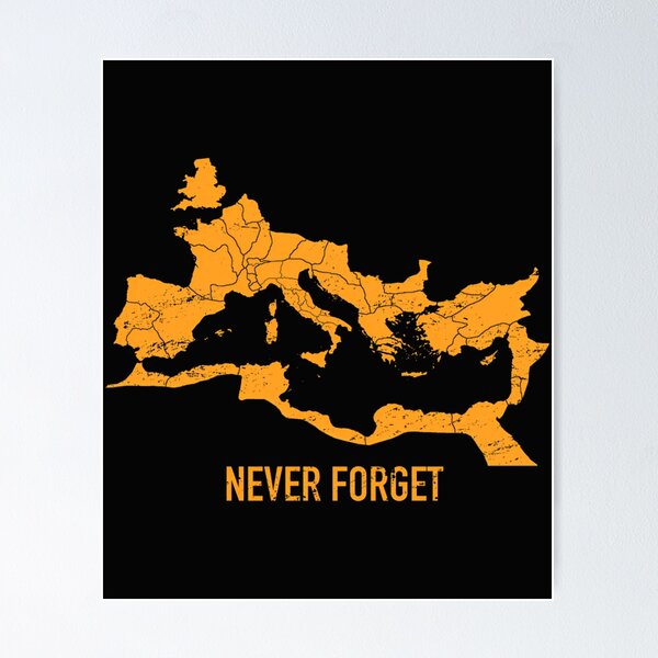 Item preview, The Roman Empire Map designed and sold by VictoriaLinton.