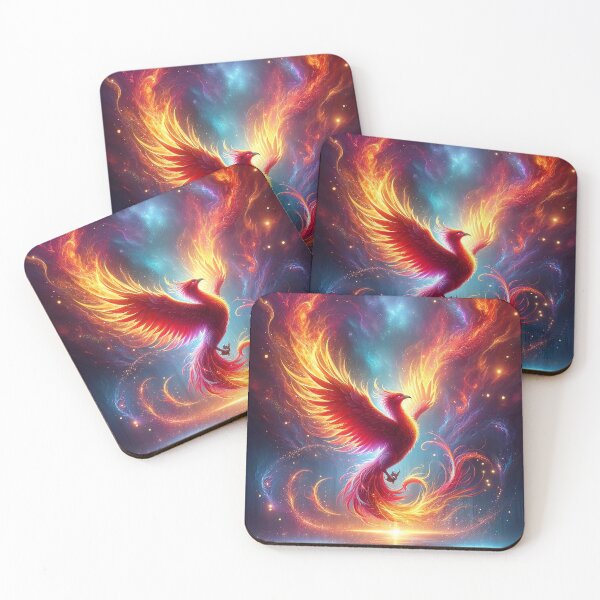 Item preview, Phoenix in cosmic fire designed and sold by Cerberus-Art.