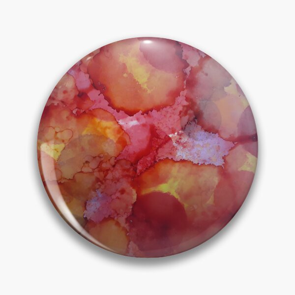 Item preview, Pink and Yellow Alcohol Ink Painting designed and sold by freshinkarts.