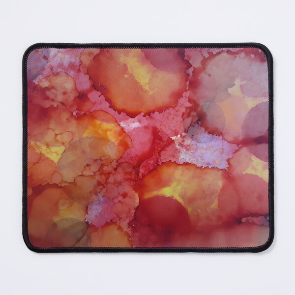 Item preview, Pink and Yellow Alcohol Ink Painting designed and sold by freshinkarts.