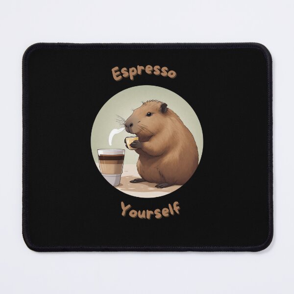 Item preview, Coffee Break with Capybara designed and sold by AnimalVibes.