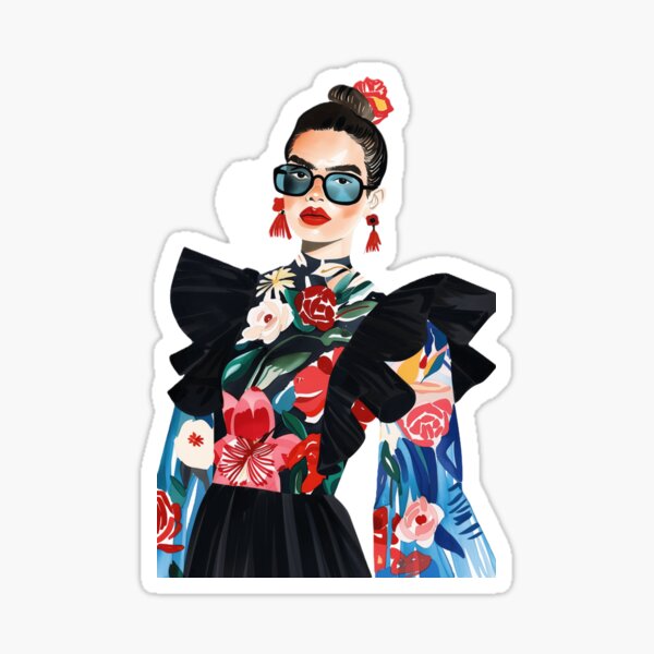 Item preview, Floral Fashion Illustration designed and sold by LostLittleLemur.