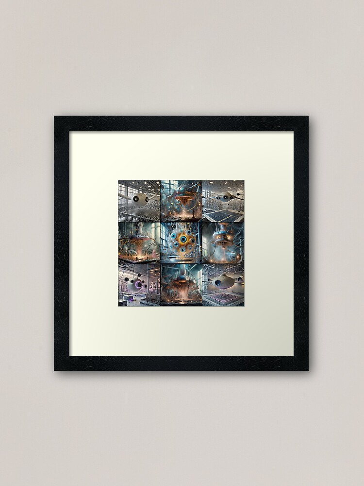 Thumbnail 1 of 7, Framed Art Print, L-OMEGA-000 designed and sold by philjarry.