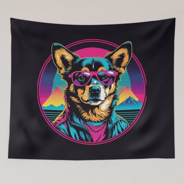 Item preview, Canine glasses the indispensable tool to highlight your furry friend's unique personality, adding a touch of individuality to each vision designed and sold by Pulsant  Paintings.