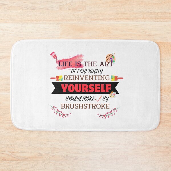 Item preview, Quotes About Life: Life is the art of constantly reinventing yourself, brushstroke by brushstroke designed and sold by MilkyBerryShop.