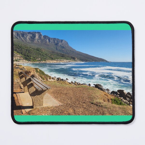Item preview, bench looking onto ocean designed and sold by happykittycake.