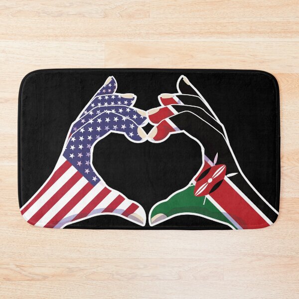 Item preview, Kenyan Kenya USA United States American America Love Heart Peace designed and sold by FlagX.