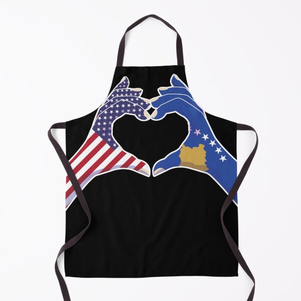 Item preview, Kosovo Kosovar USA United States American America Love Heart Peace designed and sold by FlagX.