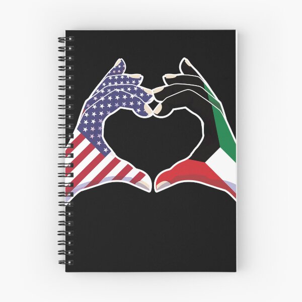 Item preview, Kuwait Kuwaiti USA United States American America Love Heart Peace designed and sold by FlagX.