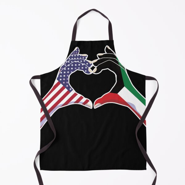 Item preview, Kuwait Kuwaiti USA United States American America Love Heart Peace designed and sold by FlagX.