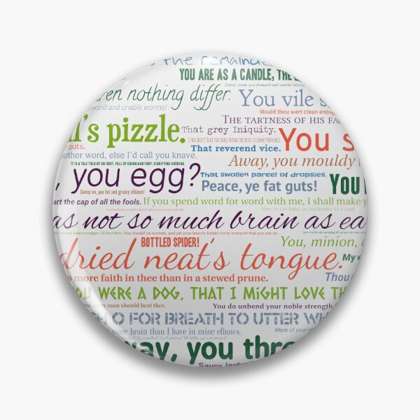 Item preview, Shakespeare Insults designed and sold by Montage-Madness.