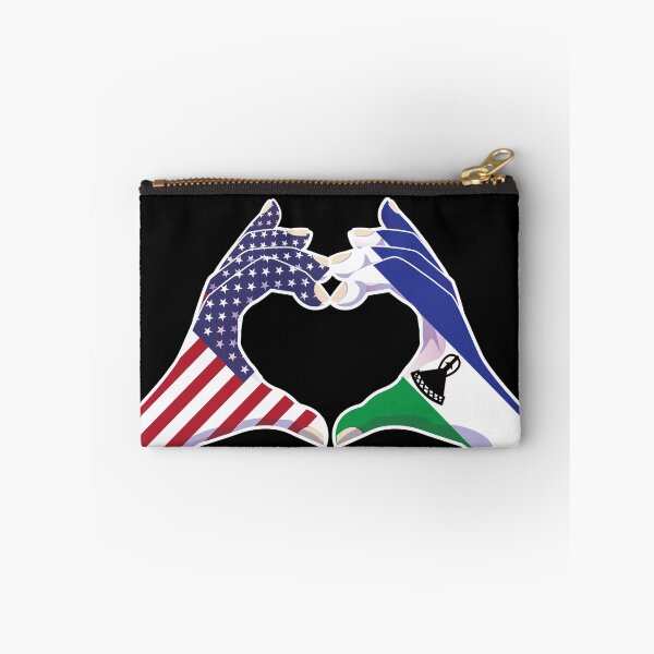 Item preview, Lesotho Lesothan USA United States American America Love Heart Peace designed and sold by FlagX.