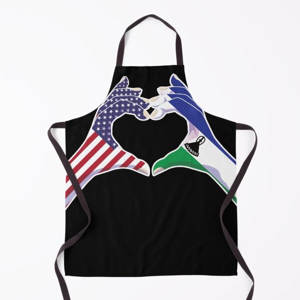 Item preview, Lesotho Lesothan USA United States American America Love Heart Peace designed and sold by FlagX.