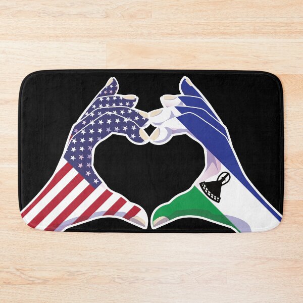 Item preview, Lesotho Lesothan USA United States American America Love Heart Peace designed and sold by FlagX.