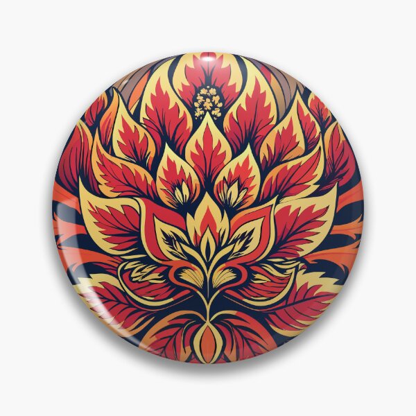 Item preview, Orange and Red Damask Pattern designed and sold by patterncrow.
