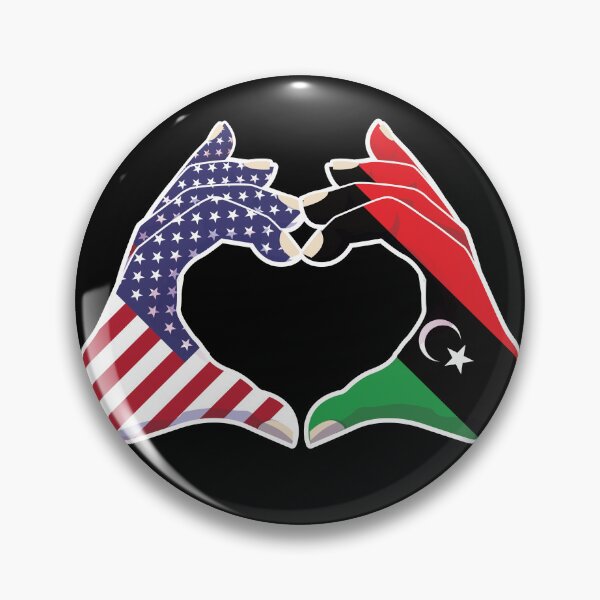 Item preview, Libya Libyan USA United States American America Love Heart Peace designed and sold by FlagX.