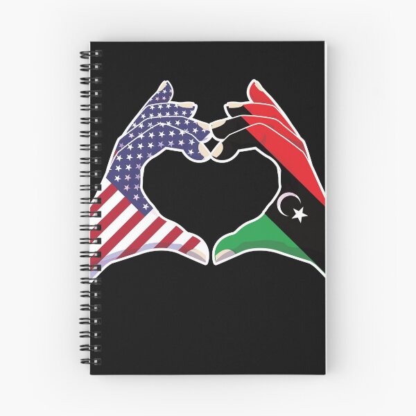 Item preview, Libya Libyan USA United States American America Love Heart Peace designed and sold by FlagX.