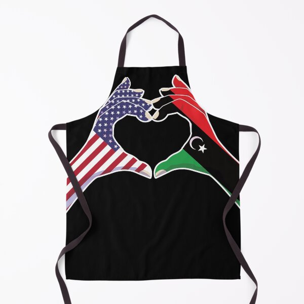 Item preview, Libya Libyan USA United States American America Love Heart Peace designed and sold by FlagX.