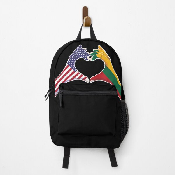 Item preview, Lithuania Lithuanian USA United States American America Love Heart Peace designed and sold by FlagX.