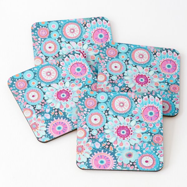 Item preview, Aqua Bloom Medley designed and sold by Digital-Lys.