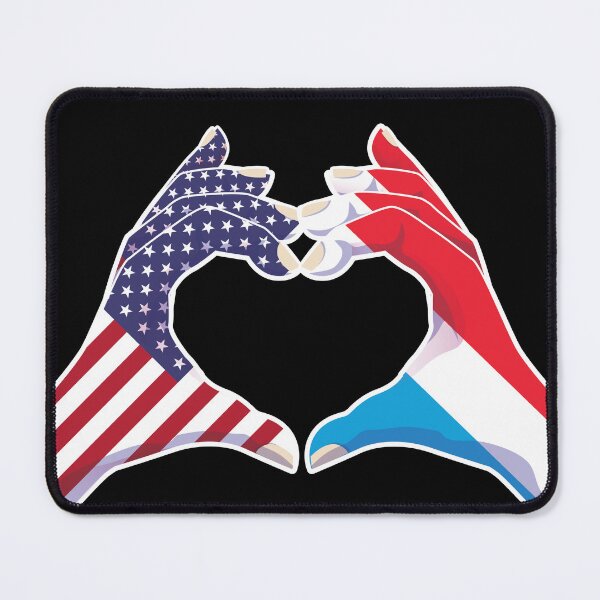 Artikelvorschau, Luxemburg Luxemburg Luxemburgisch Luxemburgisch USA Vereinigte Staaten Amerikaner Amerika Liebe Herz Frieden entworfen und verkauft von FlagX.