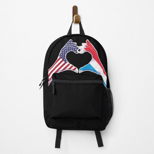 Item preview, Luxembourg Luxemburg Luxembourgian Luxemburgian USA United States American America Love Heart Peace designed and sold by FlagX.