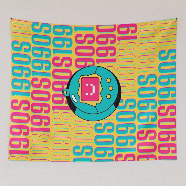 Item preview, 1990s retro design 27 - OG Yellow Background designed and sold by PunjabanJatti.