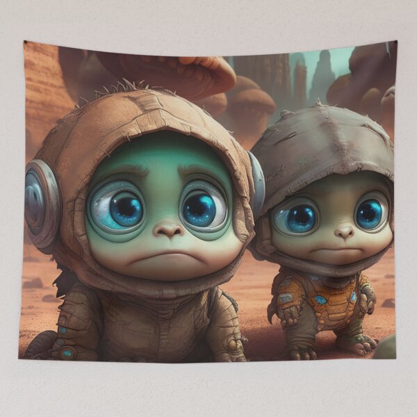 Item preview, Little Alien Cute, space, kids, mini, galaxy, extraterrestrial designed and sold by Cyber Kids.
