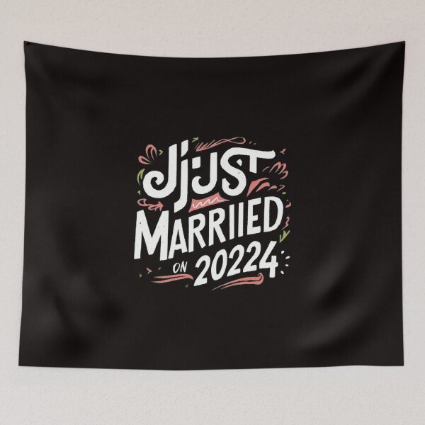 Item preview,  just married on 2024 ,Wedding gift  ,gift idea  designed and sold by masteryStore.