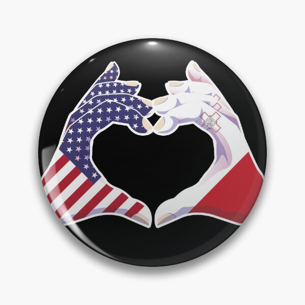 Item preview, Malta Maltese USA United States American America Love Heart Peace designed and sold by FlagX.