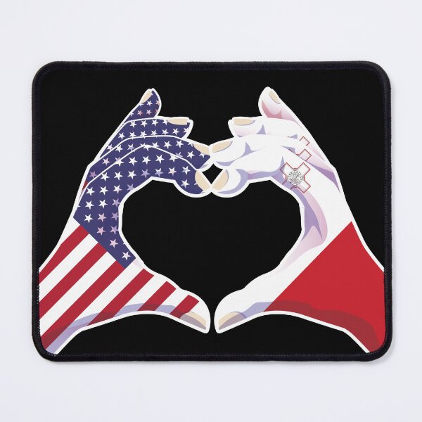 Item preview, Malta Maltese USA United States American America Love Heart Peace designed and sold by FlagX.