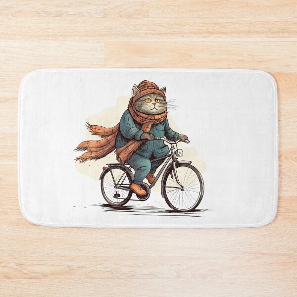 Item preview, Stylish cycling cat designed and sold by faberrzhe.