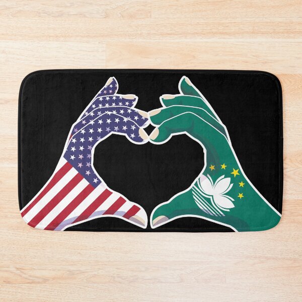 Item preview, Macau Macao Macanese USA United States American America Love Heart Peace designed and sold by FlagX.