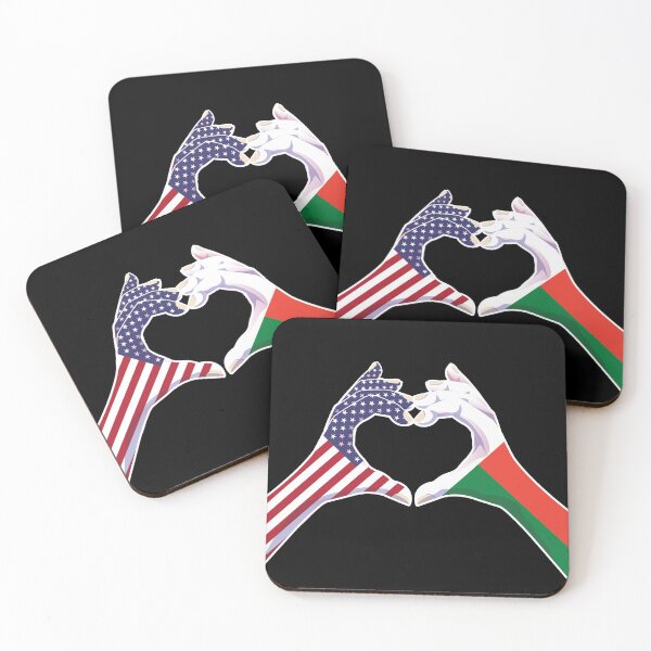 Item preview, Madagascar Malagasy USA United States American America Love Heart Peace designed and sold by FlagX.