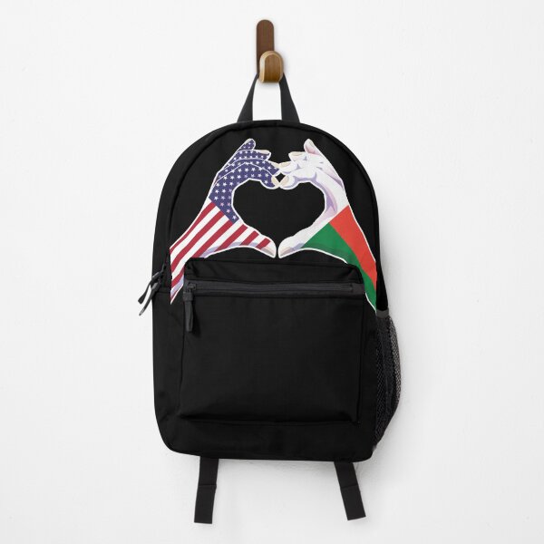 Item preview, Madagascar Malagasy USA United States American America Love Heart Peace designed and sold by FlagX.