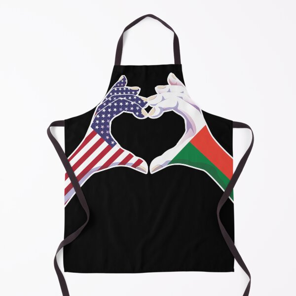 Item preview, Madagascar Malagasy USA United States American America Love Heart Peace designed and sold by FlagX.