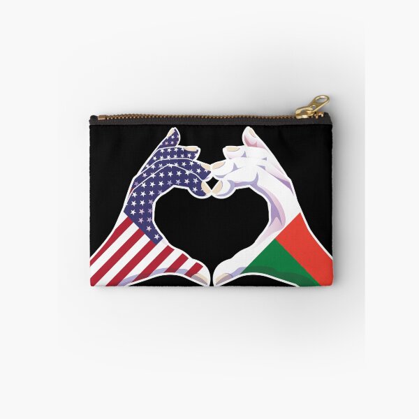 Item preview, Madagascar Malagasy USA United States American America Love Heart Peace designed and sold by FlagX.