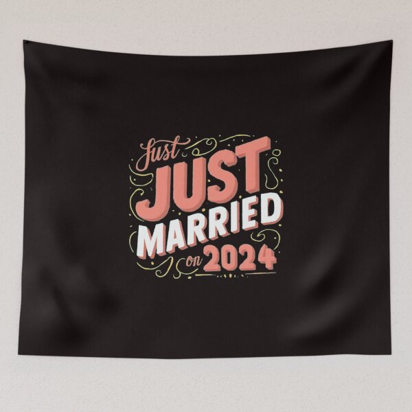 Item preview,  just married on 2024 ,Wedding gift  ,gift idea  designed and sold by masteryStore.