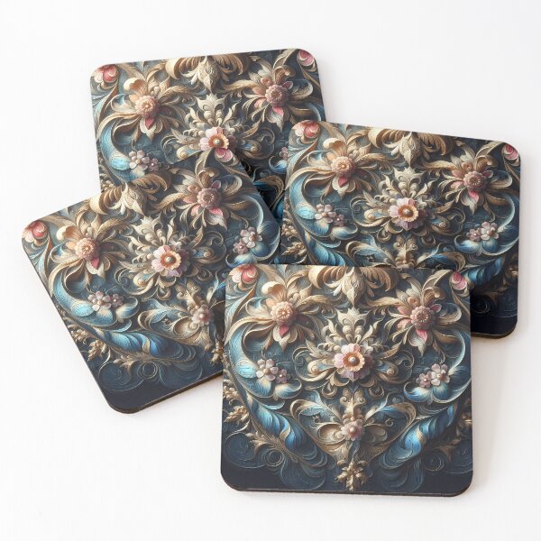 Item preview, Ornate Elegance: A Baroque-Inspired Floral Symphony designed and sold by Vitalka-uk.
