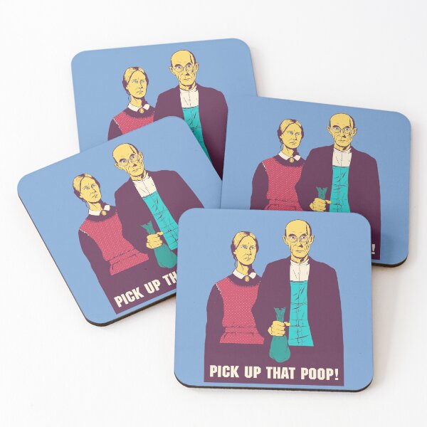 Item preview, American Gothic | Pick Up That Poop! designed and sold by WaitIsThisArt.