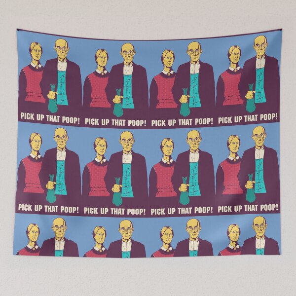 Item preview, American Gothic | Pick Up That Poop! designed and sold by WaitIsThisArt.